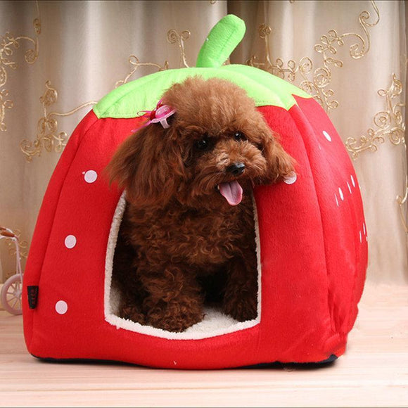 Vividly Lovely Strawberry Design Pet Cage