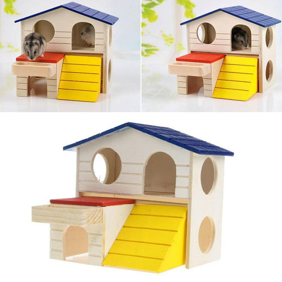 Teeny Weeny Wooden House Cage
